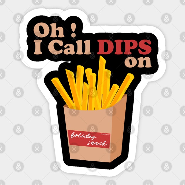 Oh I call Dips on french fries Sticker by Mitalie